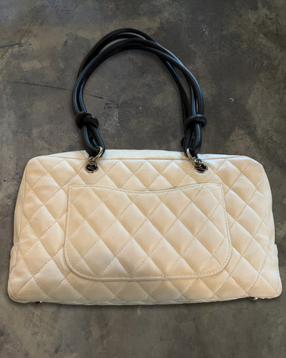 CHANEL 2005 CAMBON LIGNE CALFSKIN BOWLER BAG