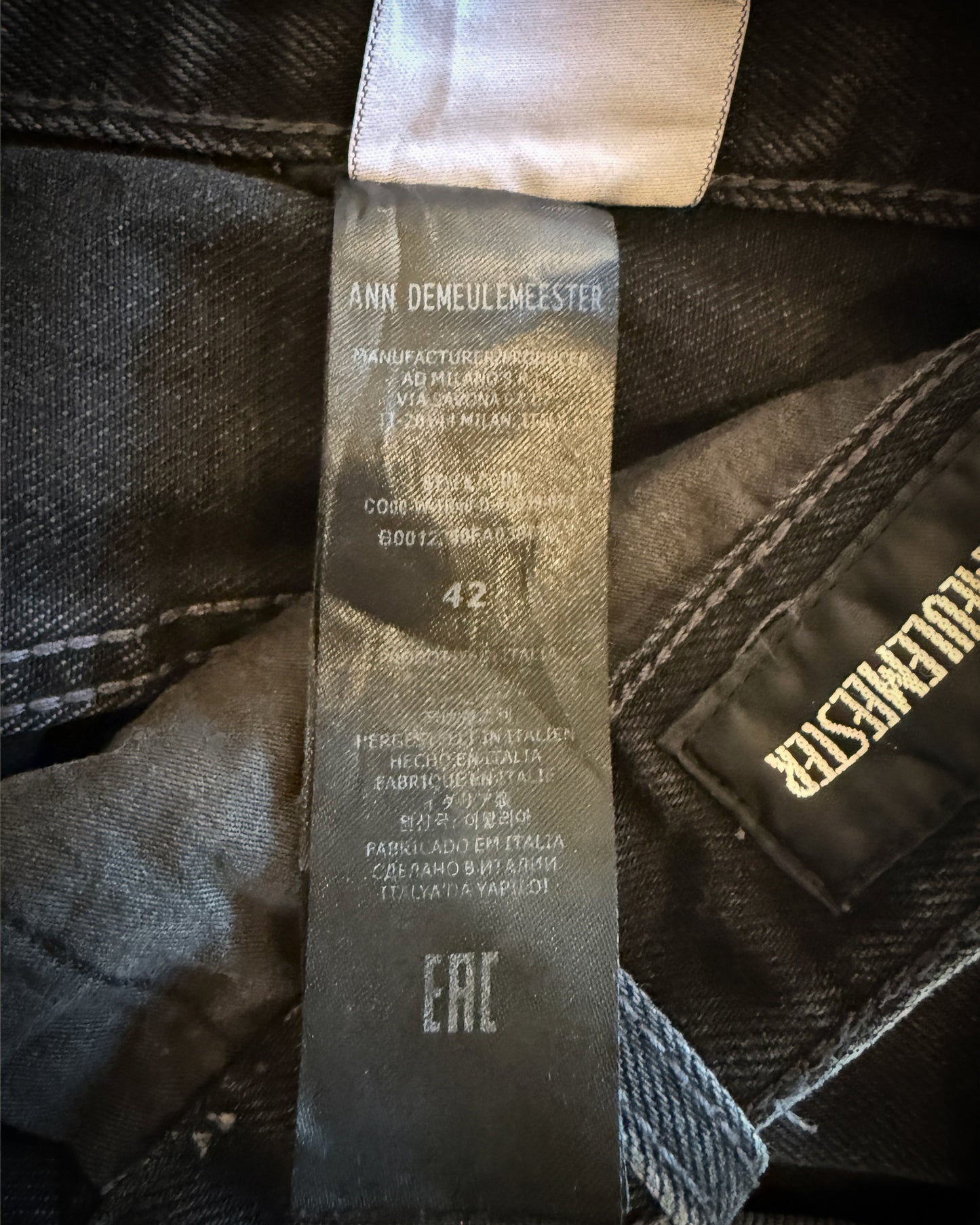 ANN DEMEULEMEESTER MICHEAL 5-POCKETS HIGH COMFORT TROUSER