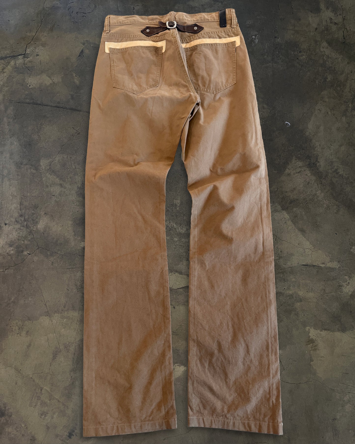 ISAMU KATAYAMA BACKLASH REAR BUCKLED PANTS