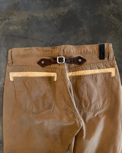 ISAMU KATAYAMA BACKLASH REAR BUCKLED PANTS