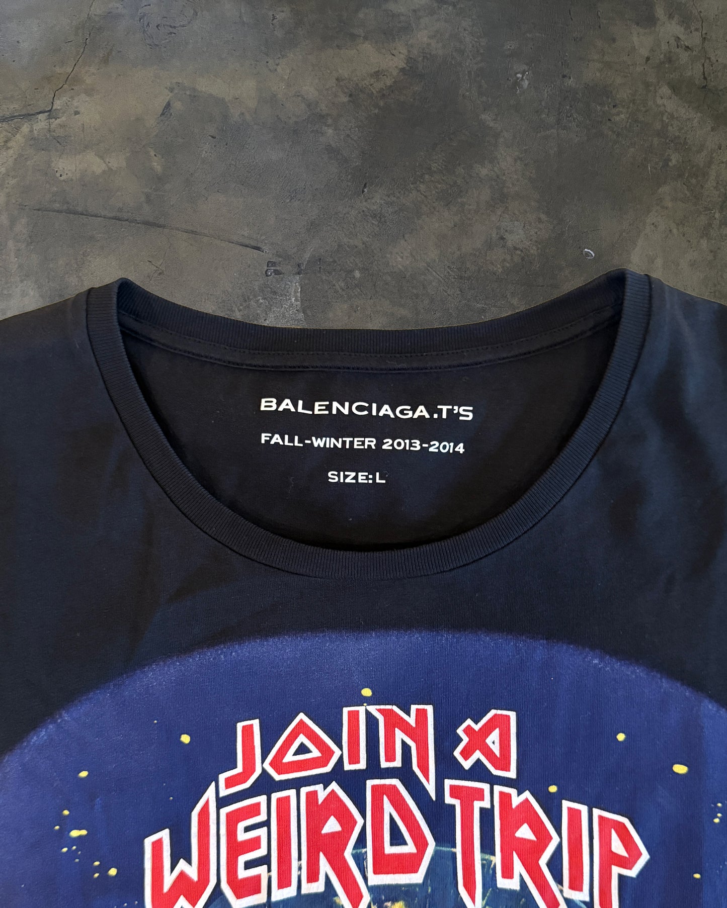 BALENCIAGA FW2013 "JOIN A WEIRD TRIP" TEE