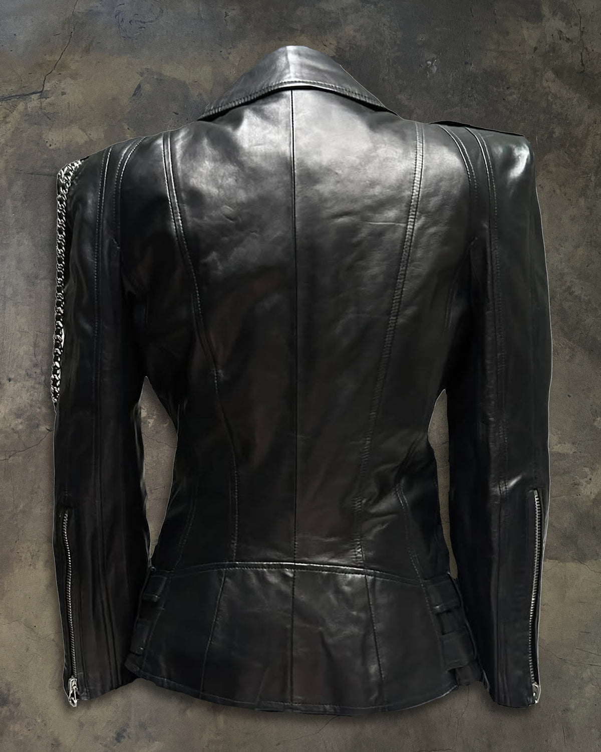 BALMAIN FW2009 RUNWAY CHAIN LAMBSKIN JACKET