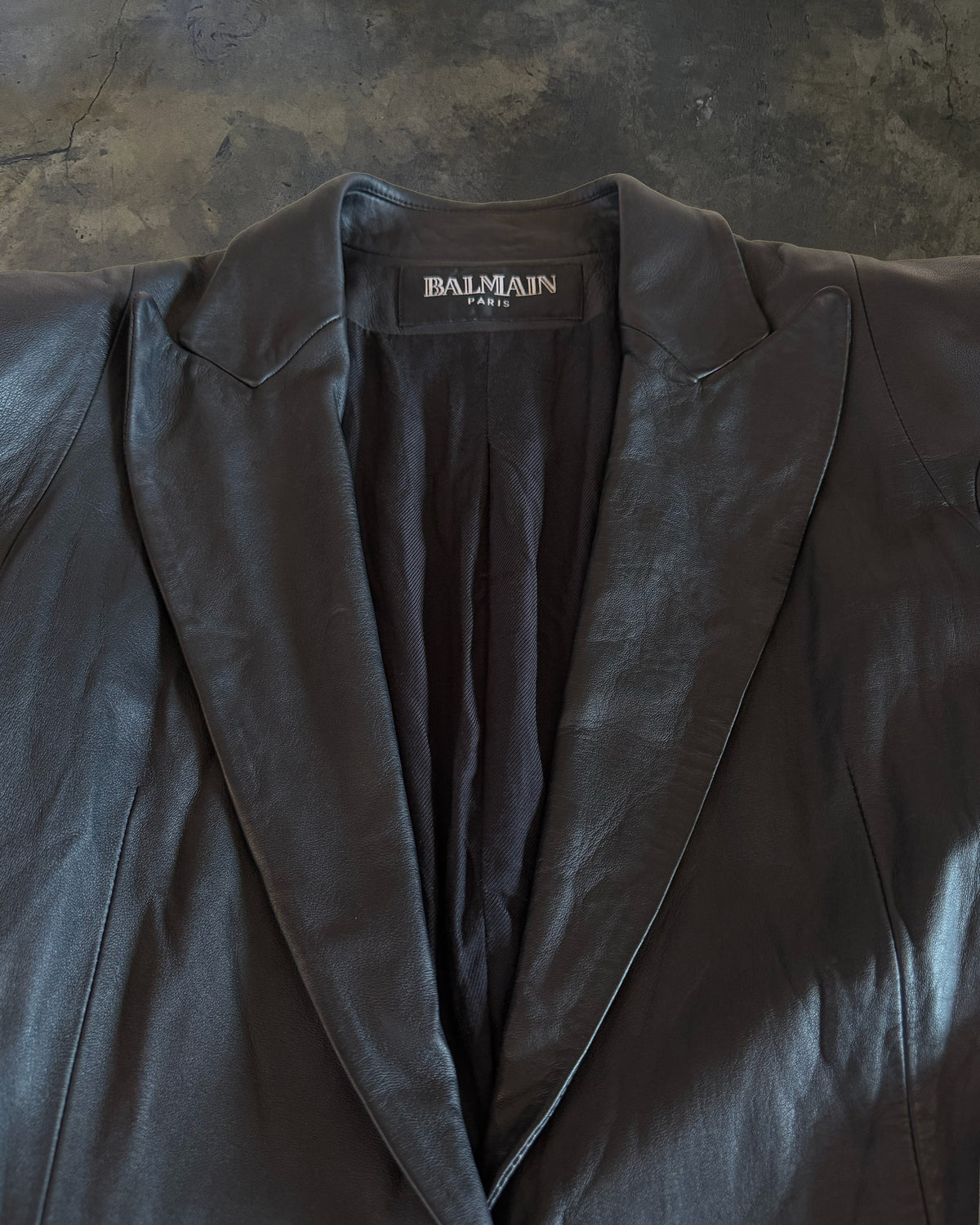 BALMAIN FW2009 'MICHAEL JACKSON' LEATHER BLAZER