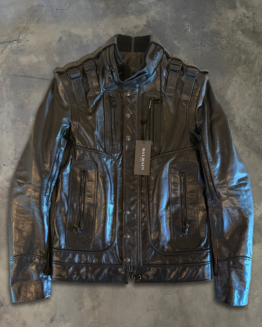BALMAIN SS2011 LEATHER MOTARDO JACKET