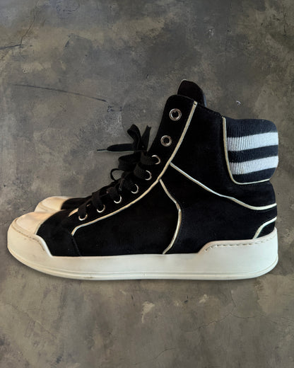 BALMAIN BLACK SUEDE LEATHER HITOP