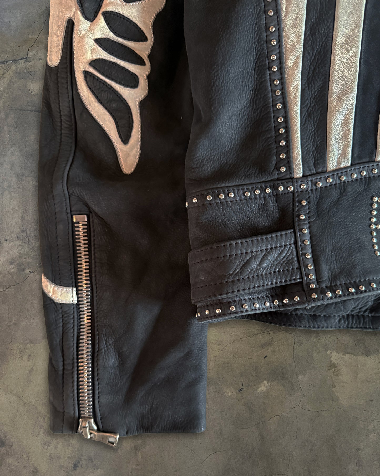 BALMAIN SS2014 AMERICAN FLAG BIKER JACKET