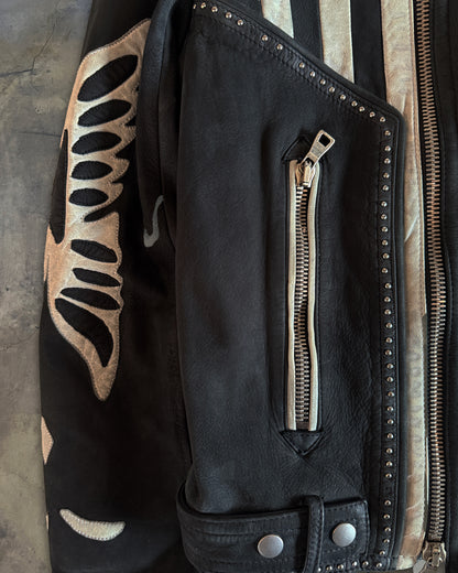 BALMAIN SS2014 AMERICAN FLAG BIKER JACKET