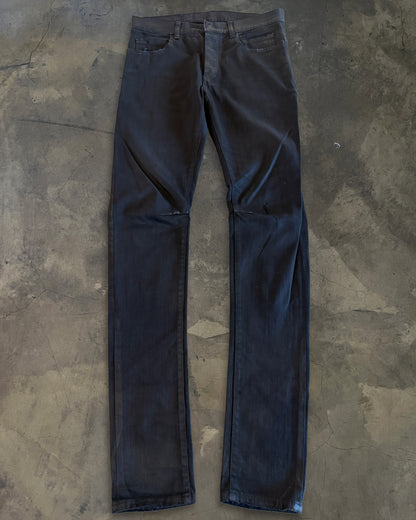 BALMAIN SS2012 WAXED JEANS