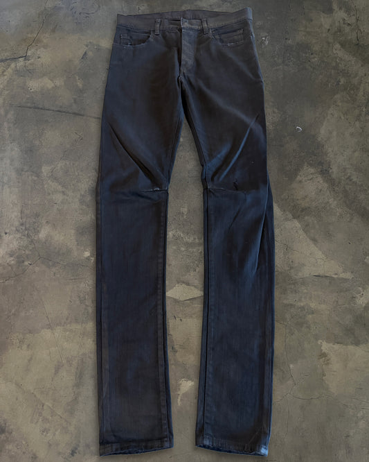 BALMAIN SS2012 WAXED JEANS