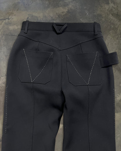 BOTTEGA VENETA STRETCH CAVALRY SLIM TROUSERS