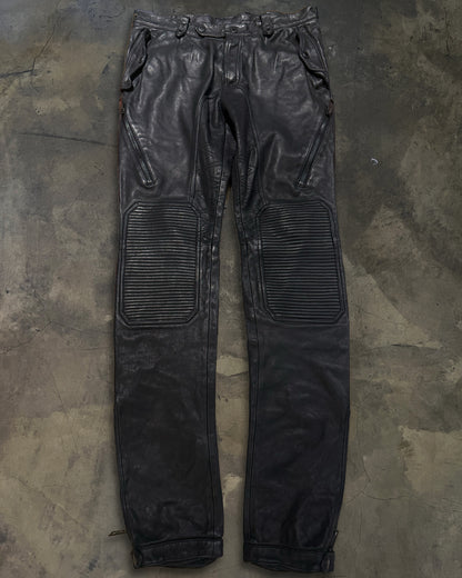 BURBERRY PRORSUM SS2011 RUNWAY LEATHER BIKER PANTS