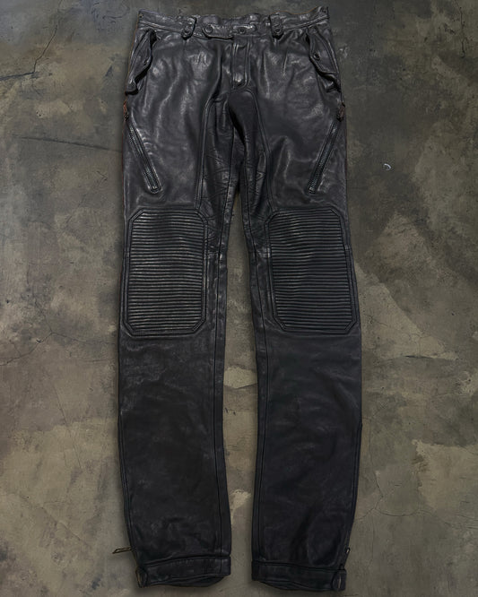 BURBERRY PRORSUM SS2011 RUNWAY LEATHER BIKER PANTS