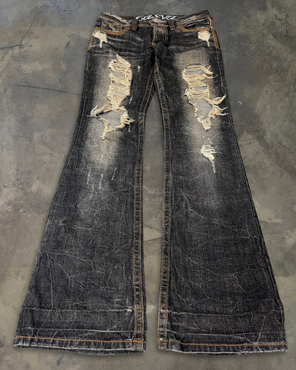 CASVA DISTRESSED HONEYCOMB DENIM ★★★