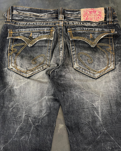 CASVA DISTRESSED HONEYCOMB DENIM ★★★