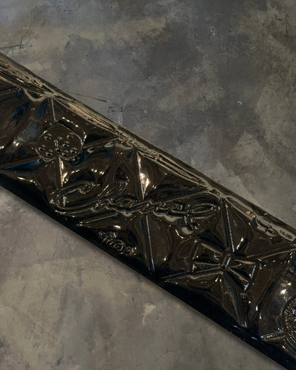 CHANEL CC QUILTED PATENT LEATHER BELT