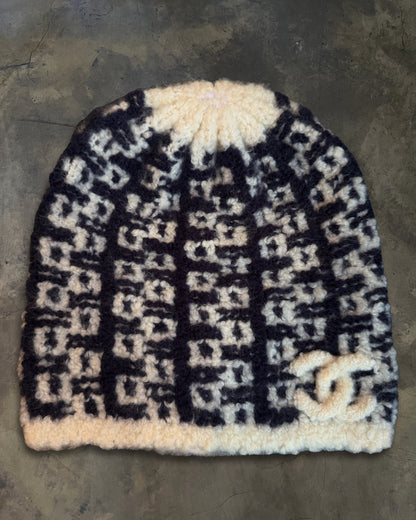 CHANEL CC SILK CASHMERE BEANIE