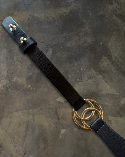 CHANEL GOLD CC INTERLOCK BELT