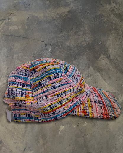 CHANEL 2017 MULTICOLOURED TWEED BASEBALL CAP