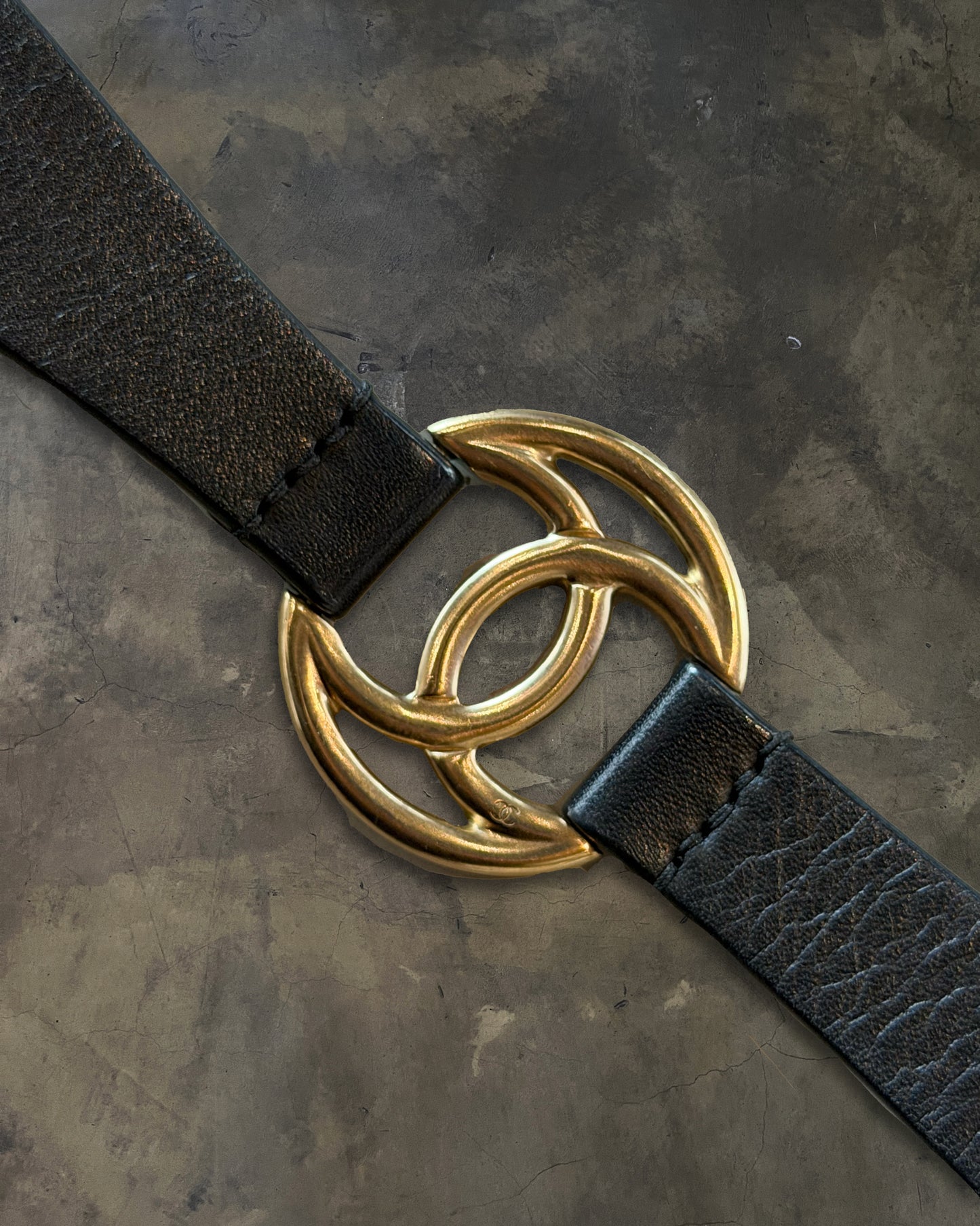 CHANEL GOLD CC INTERLOCK BELT