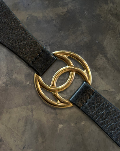 CHANEL GOLD CC INTERLOCK BELT