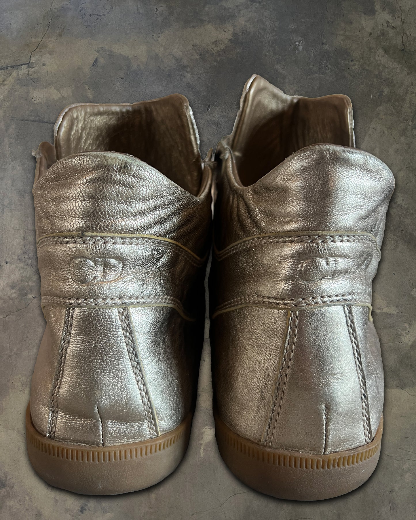 DIOR HOMME SS2006 METALLIC HIGH TOPS