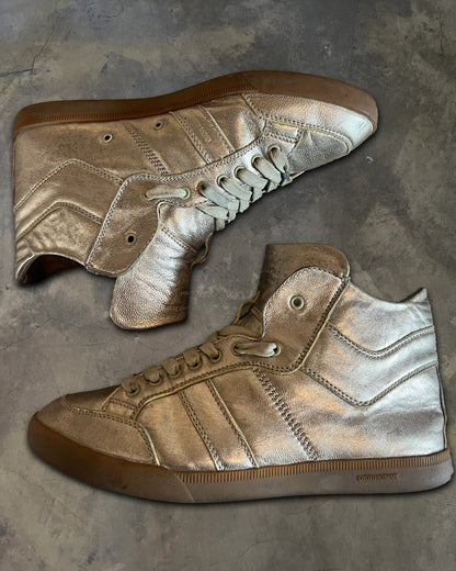 DIOR HOMME SS2006 METALLIC HIGH TOPS