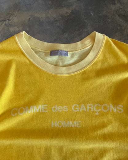 COMME DES GARCONS HOMME AD2002 TWO TONE YELLOW TEE