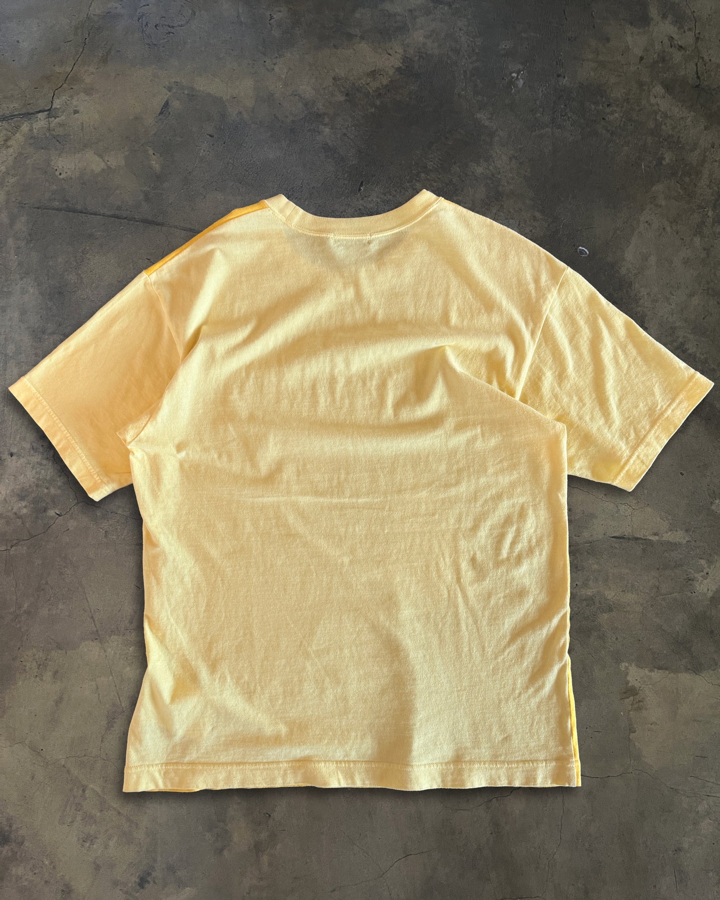 COMME DES GARCONS HOMME AD2002 TWO TONE YELLOW TEE