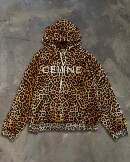CELINE SS2021 LEOPARD PRINT HOODIE