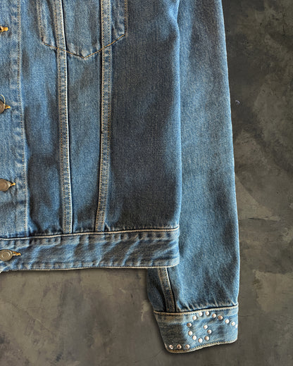 SAINT LAURENT SS2015 RUNWAY ARABESQUE DENIM JACKET