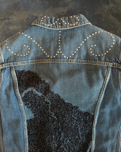 SAINT LAURENT SS2015 RUNWAY ARABESQUE DENIM JACKET