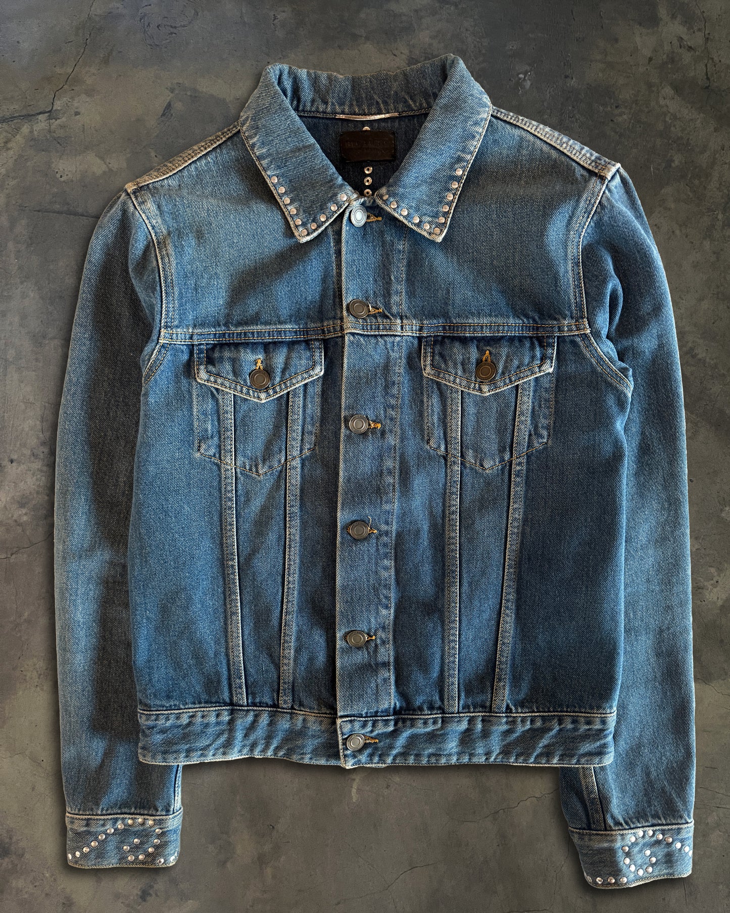 SAINT LAURENT SS2015 RUNWAY ARABESQUE DENIM JACKET