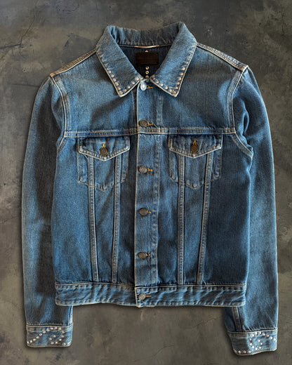 SAINT LAURENT SS2015 RUNWAY ARABESQUE DENIM JACKET