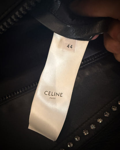 CELINE SS2019 BEJEWELLED LEATHER JACKET