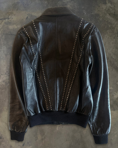 CELINE SS2019 BEJEWELLED LEATHER JACKET