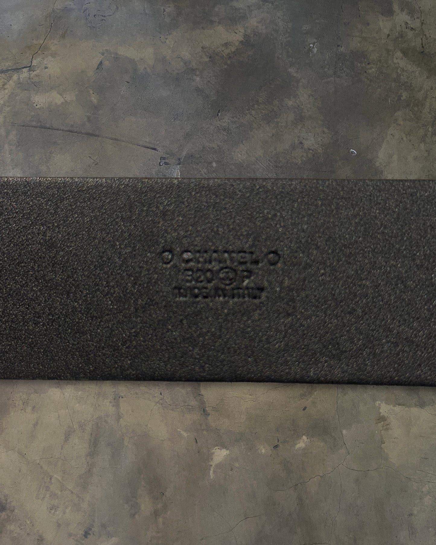 CHANEL 2020 CAVIAR LEATHER CC BELT