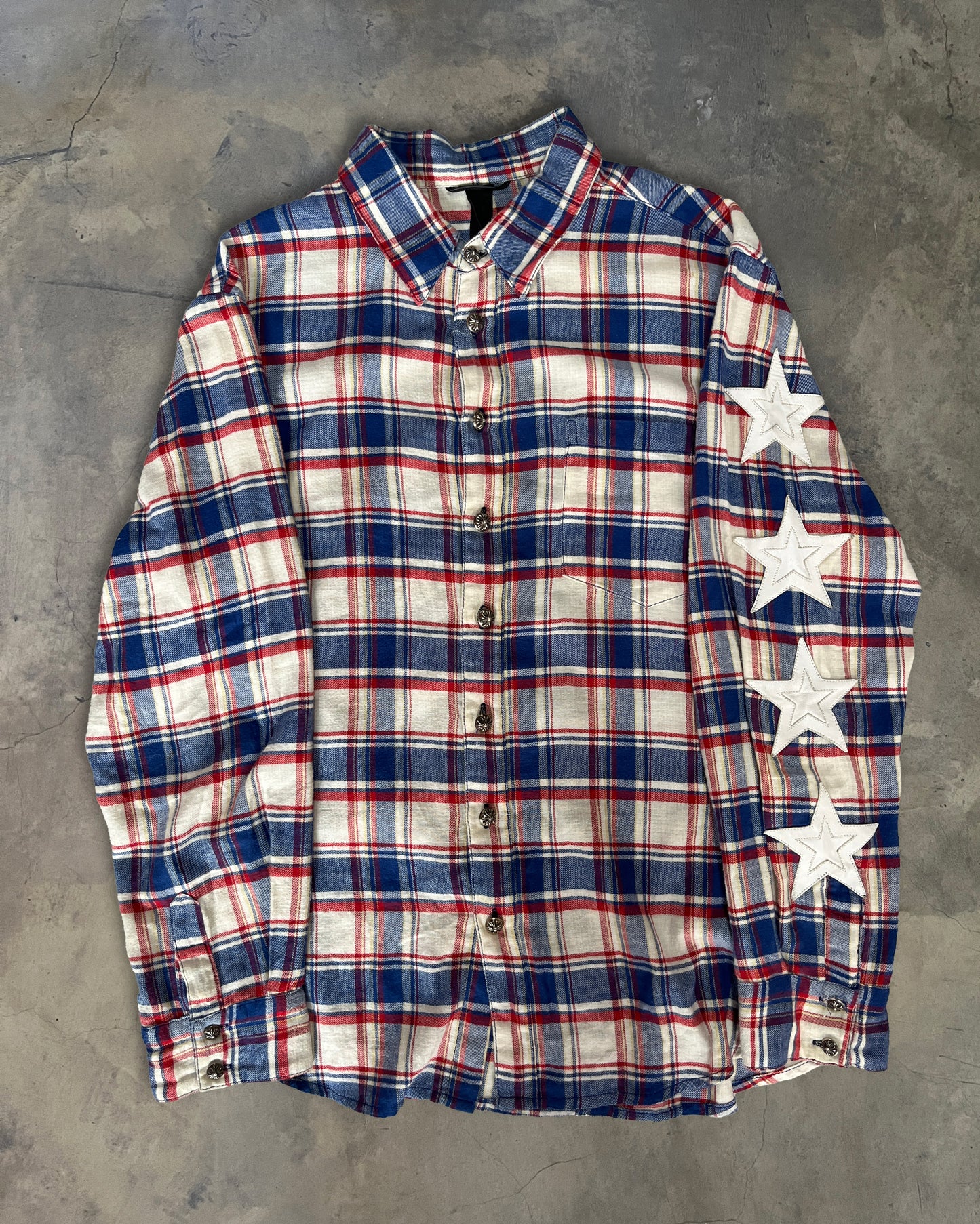 CHROME HEARTS 4 STAR PATCH FLANNEL