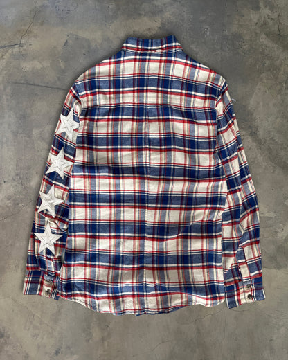 CHROME HEARTS 4 STAR PATCH FLANNEL