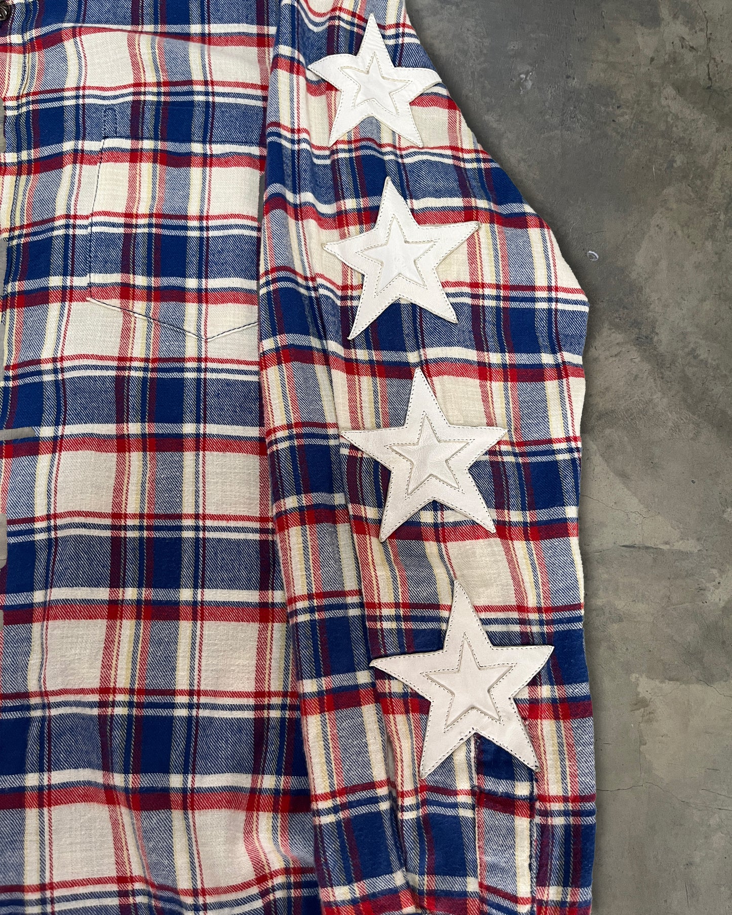 CHROME HEARTS 4 STAR PATCH FLANNEL