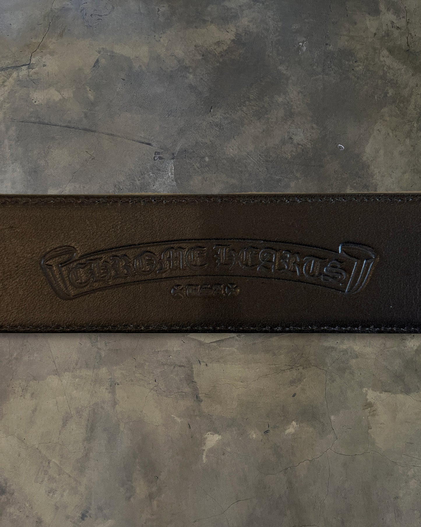 CHROME HEARTS OVAL CROSS BUCKLE + STRAP