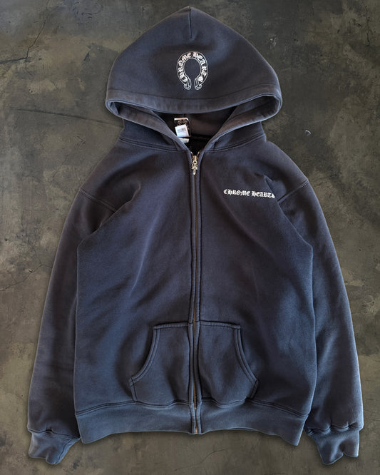 VINTAGE CHROME HEARTS WAFFLE KNIT MALIBU HOODIE