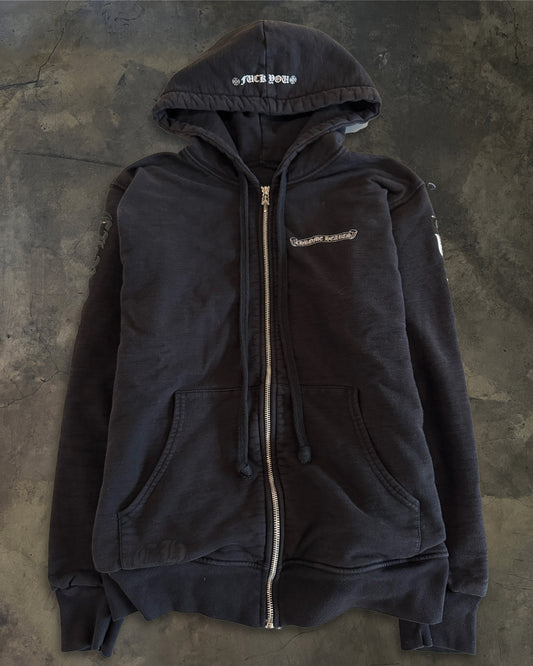 VINTAGE CHROME HEARTS THERMAL LINED HOODIE