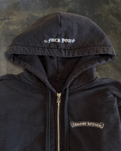 VINTAGE CHROME HEARTS THERMAL LINED HOODIE