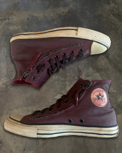 JOHN VARVATOS X CONVERSE WAXED DOUBLE ZIPPER HIGH TOPS