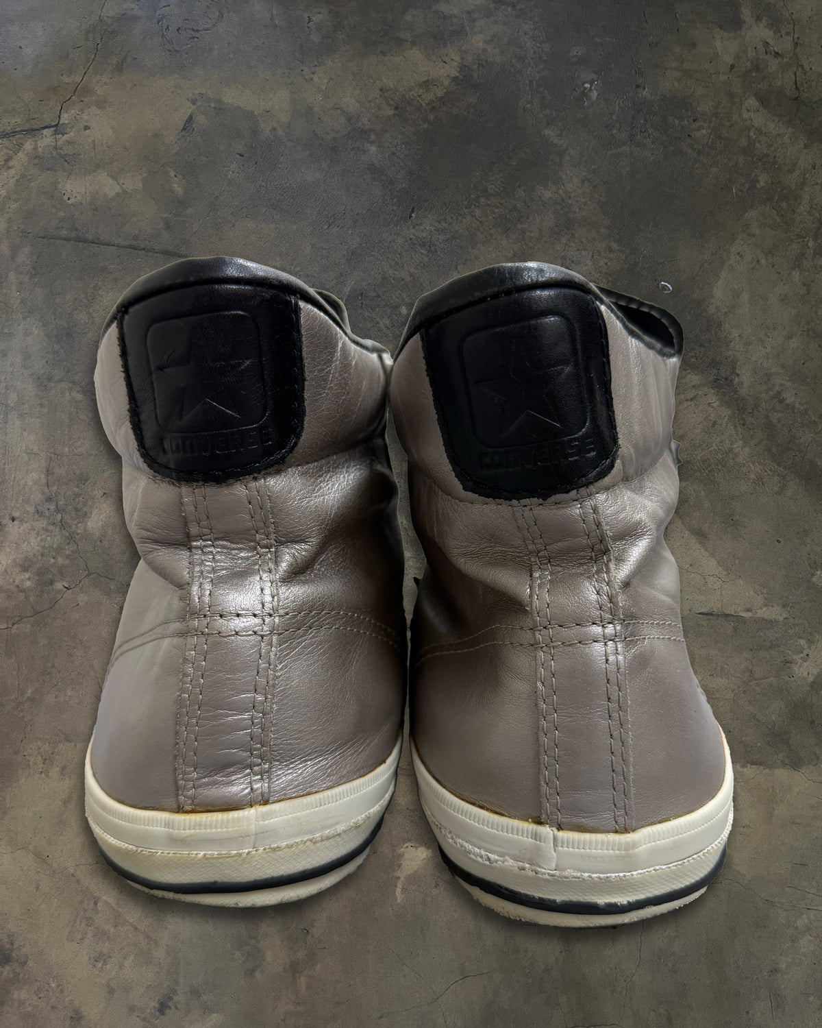CONVERSE X JOHN VARVATOS SILVER LEATHER ALL STAR