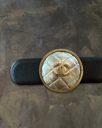 CHANEL ROUND PEARL CC BUCKLE BELT