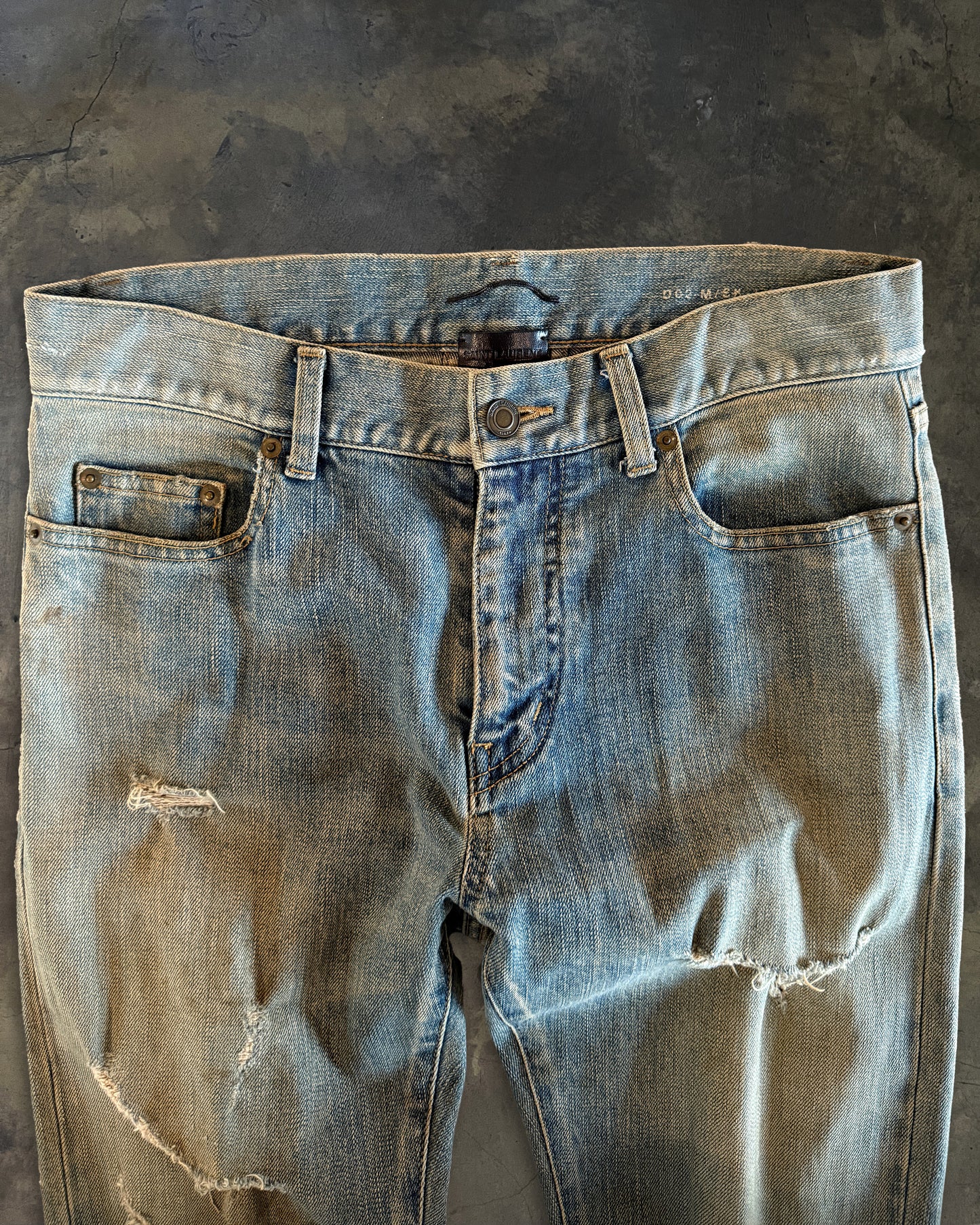 SAINT LAURENT SS2016 CRASH DENIM