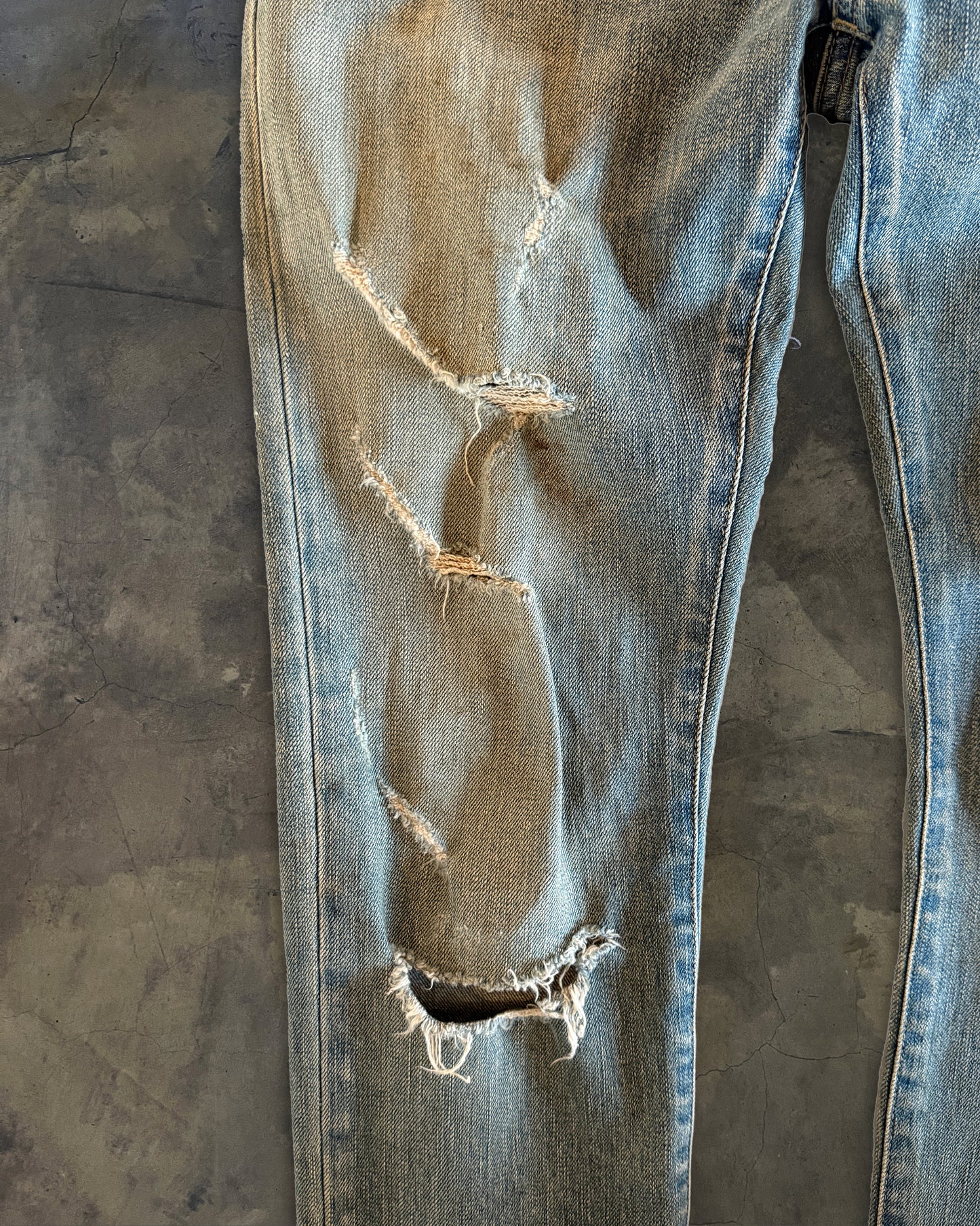 SAINT LAURENT SS2016 CRASH DENIM
