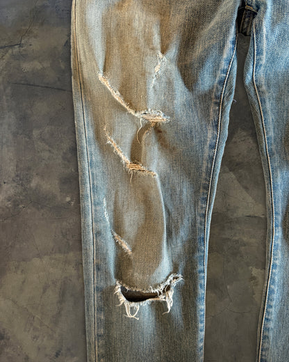 SAINT LAURENT SS2016 CRASH DENIM