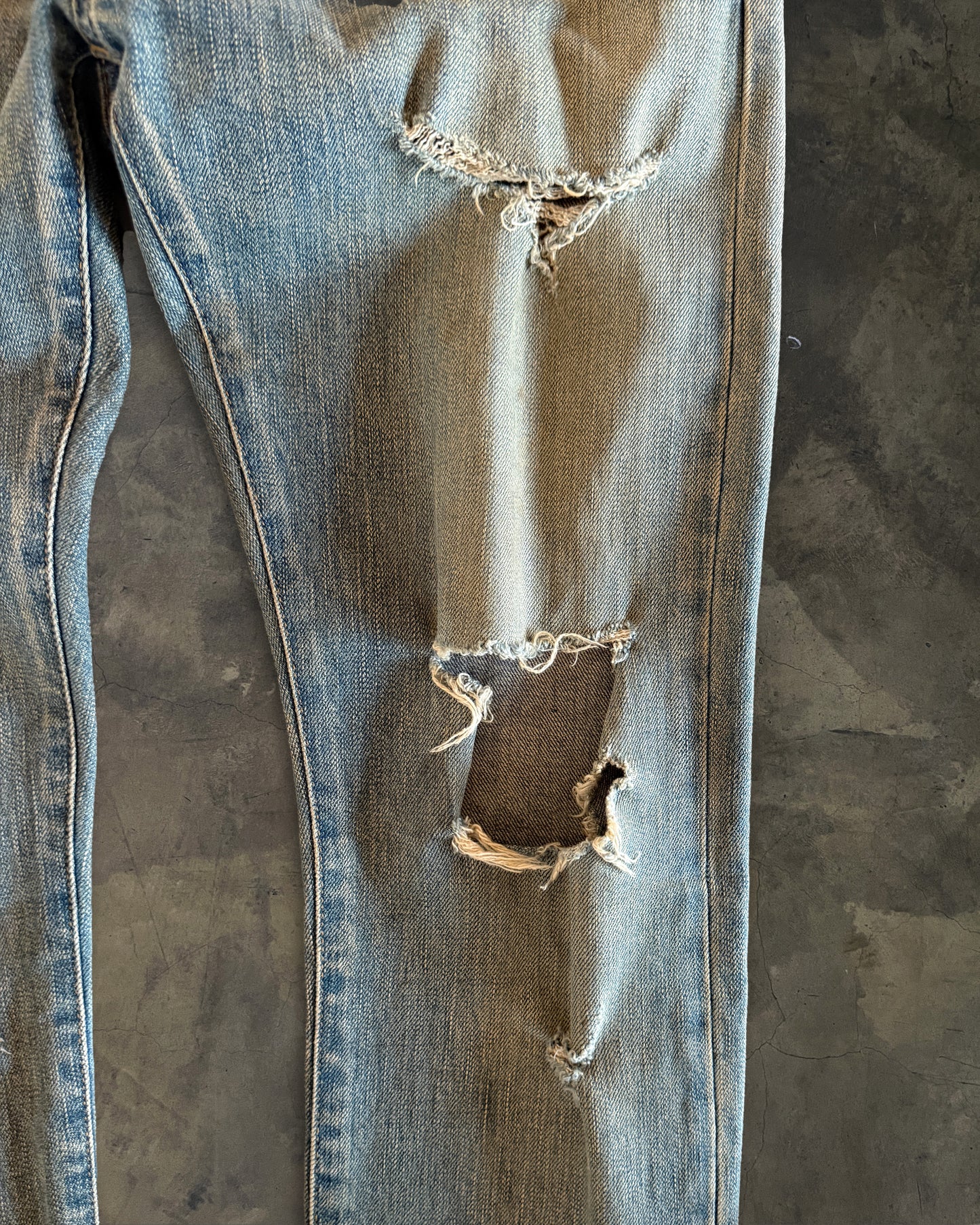 SAINT LAURENT SS2016 CRASH DENIM